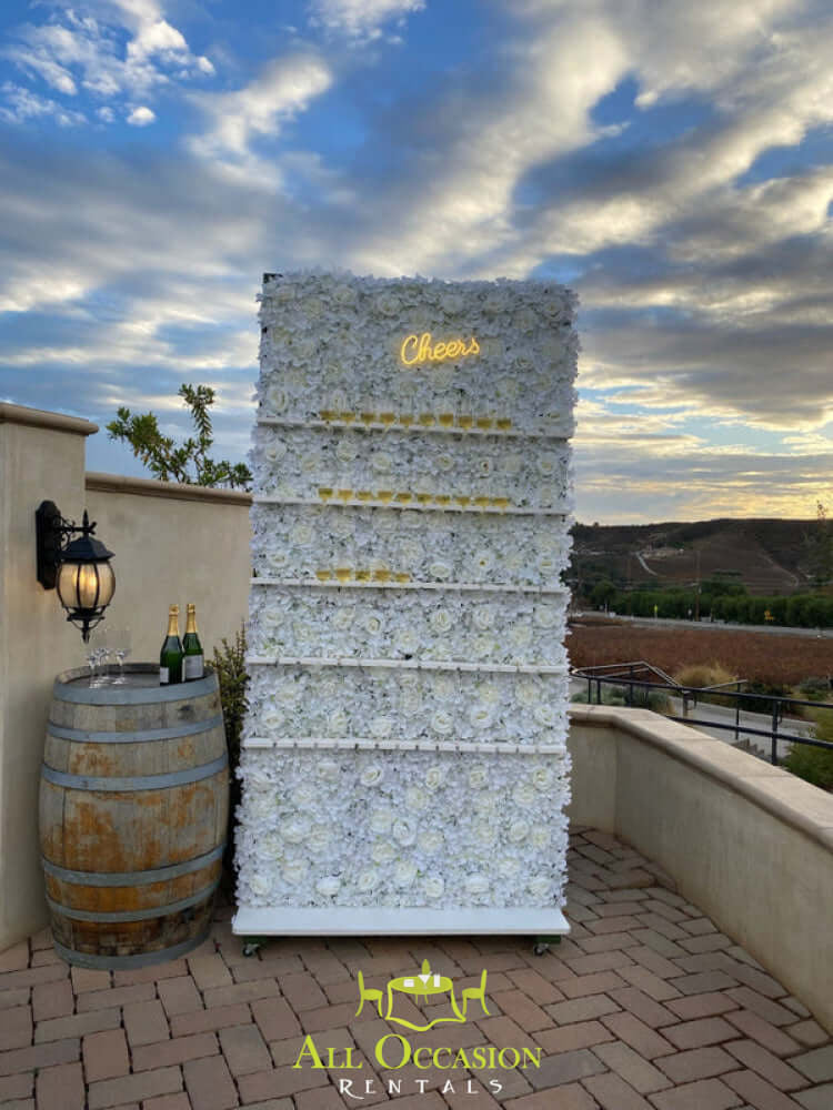 Champagne Wall 4ft x 8ft.