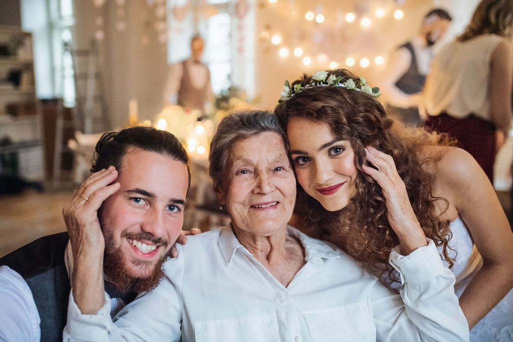 Family celebrating together at an event, perfect for Inland Empire event rentals and weddings.