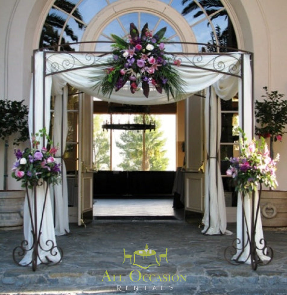 Iron Chuppah (No Draping, No Flowers).