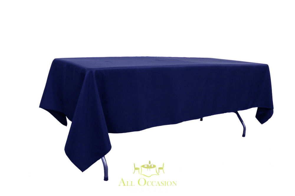 10 ft banquet table linen Navy Blue.