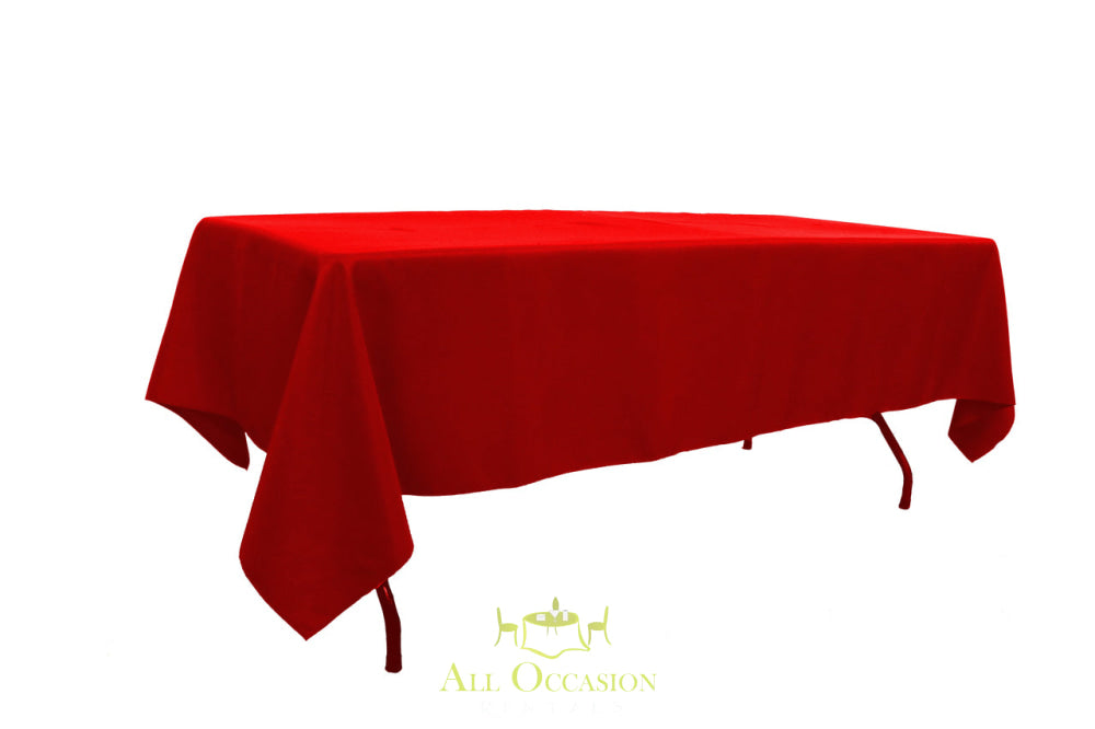 10 ft banquet table linen Red.