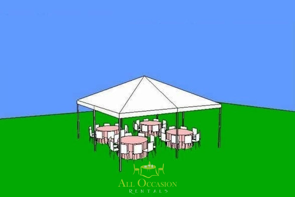 20' x 20' Frame Style Tent.