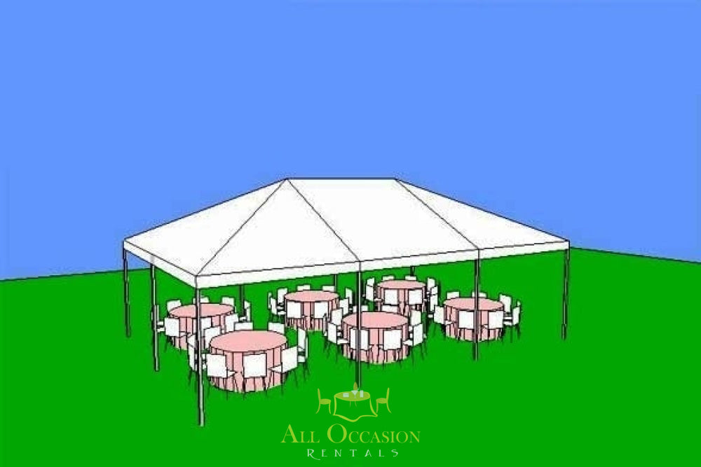 20' x 30' Frame Style Tent.