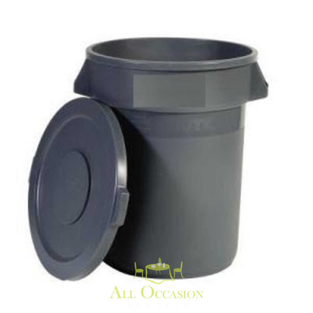 32-Gal. trash container rental for outdoor events in Corona and Inland Empire, ideal for parties and gatherings.
