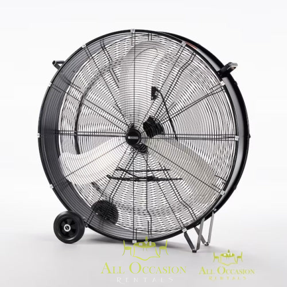 36-in 2-Speed Indoor Black Industrial Fan.
