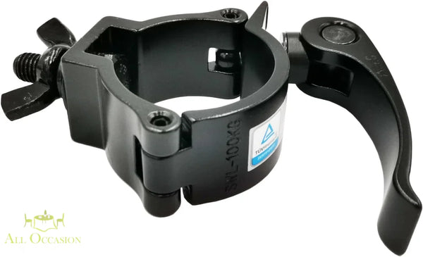 LED lighting clamp rental for secure mounting of LED fixtures on 2-inch truss and lighting structures.