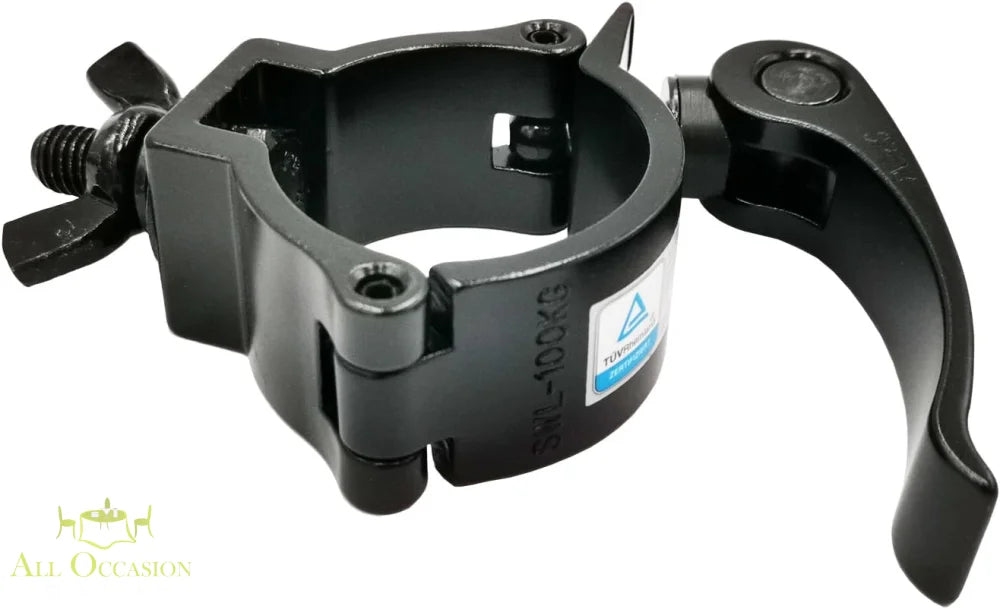 LED lighting clamp rental for secure mounting of lighting fixtures on 2-inch truss.