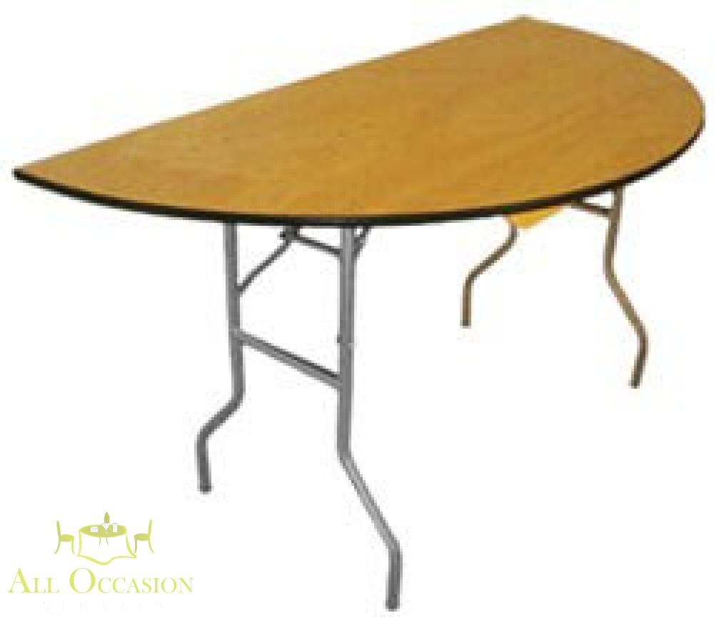 60'' Half Round Folding Table - Elegant Event Rentals – All Occasion ...