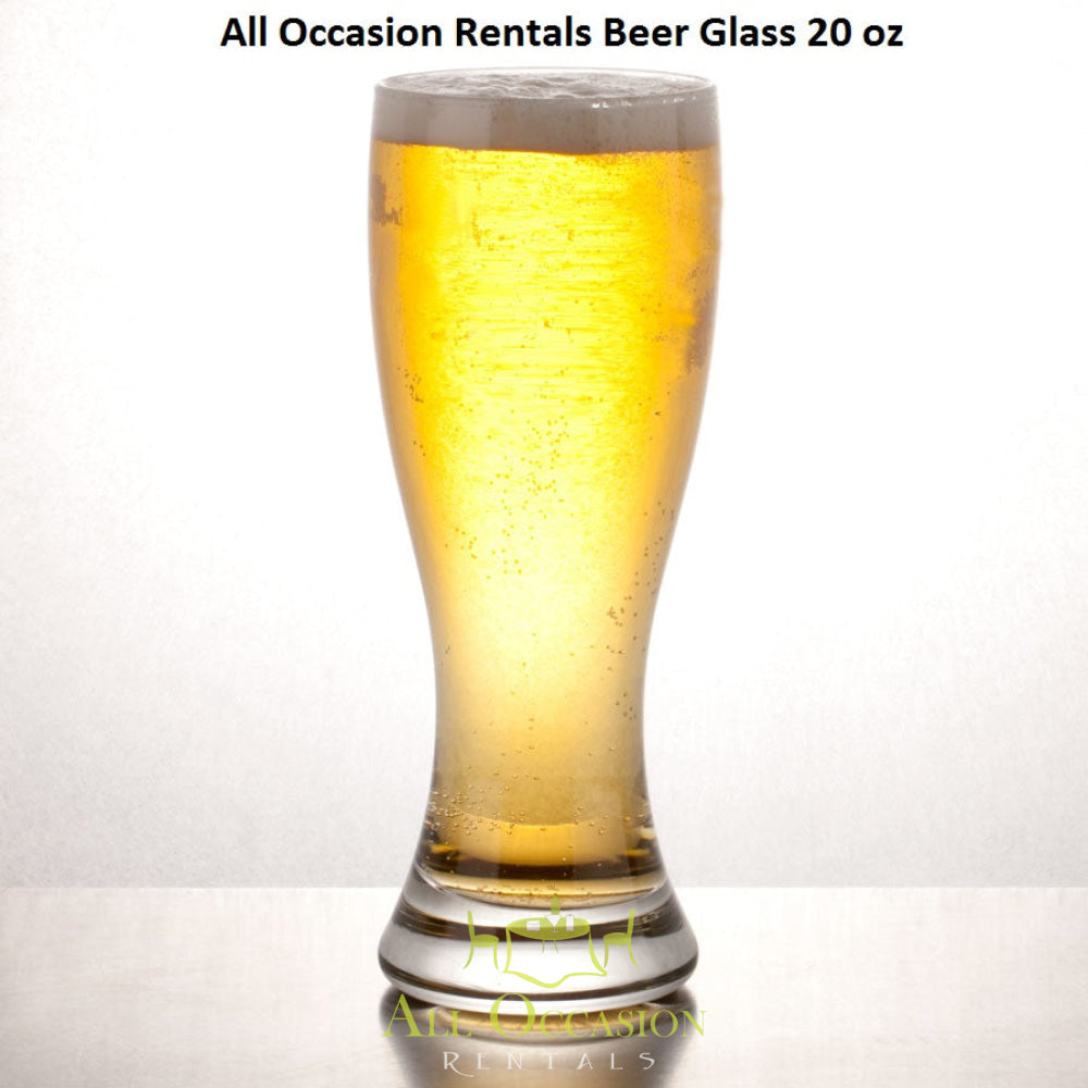 20 oz. beer glass from All Occasion Rentals, ideal for Corona party rentals and event rentals in Inland Empire.