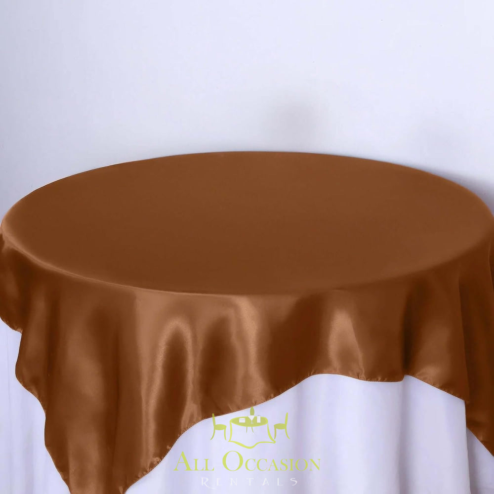72" x 72" Square Overlay Tablecloth | All Occasion Rentals