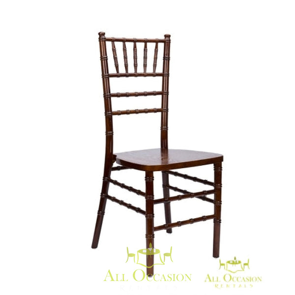 Chiavari Chair Fruitwood with Ivory Cushion.