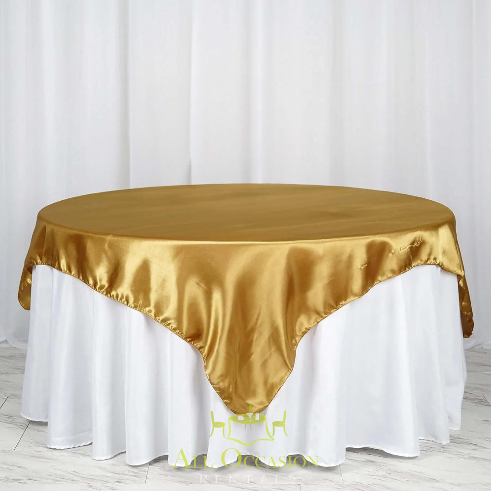 72" x 72" Square Overlay Tablecloth | All Occasion Rentals