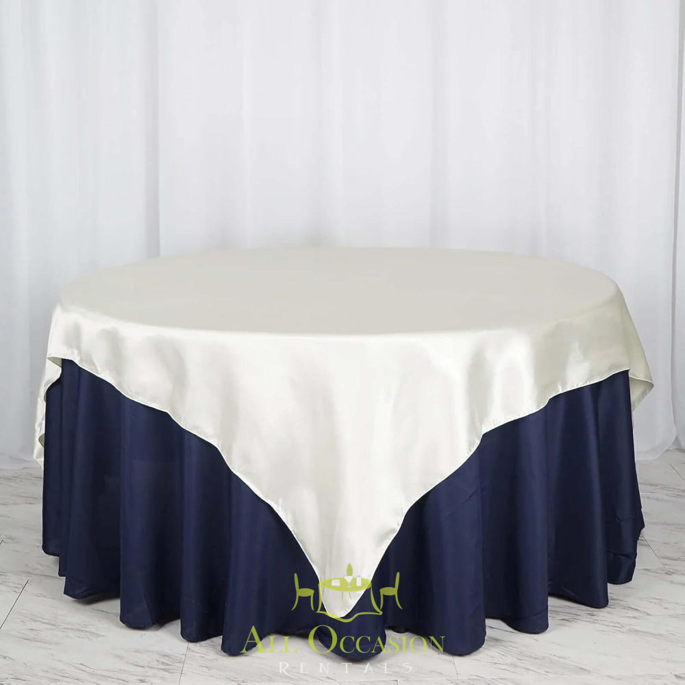 72" x 72" Square Overlay Tablecloth | All Occasion Rentals