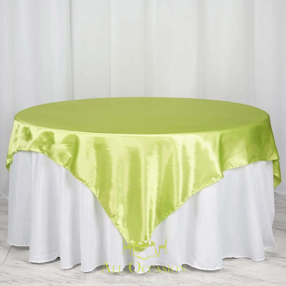 72" x 72" Square Overlay Tablecloth | All Occasion Rentals