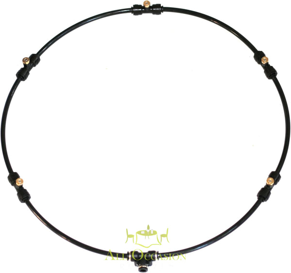 Misting Fan Ring for 36-Inch Fan designed to attach easily to outdoor fans for cooling events.