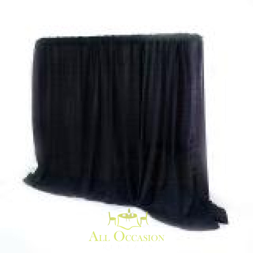 Pipe & Drape -15 ft High Black -per linear foot.