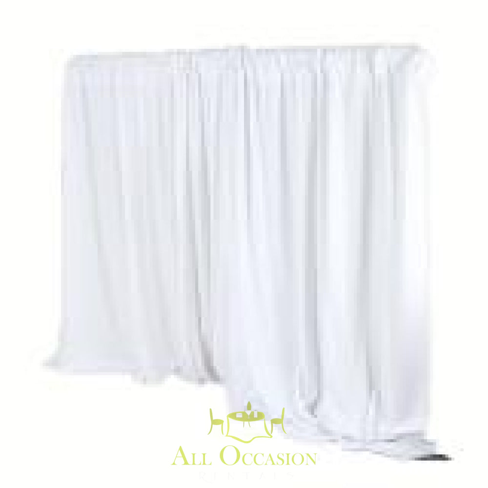 Pipe & Drape -15 ft High WHITE -per linear foot.