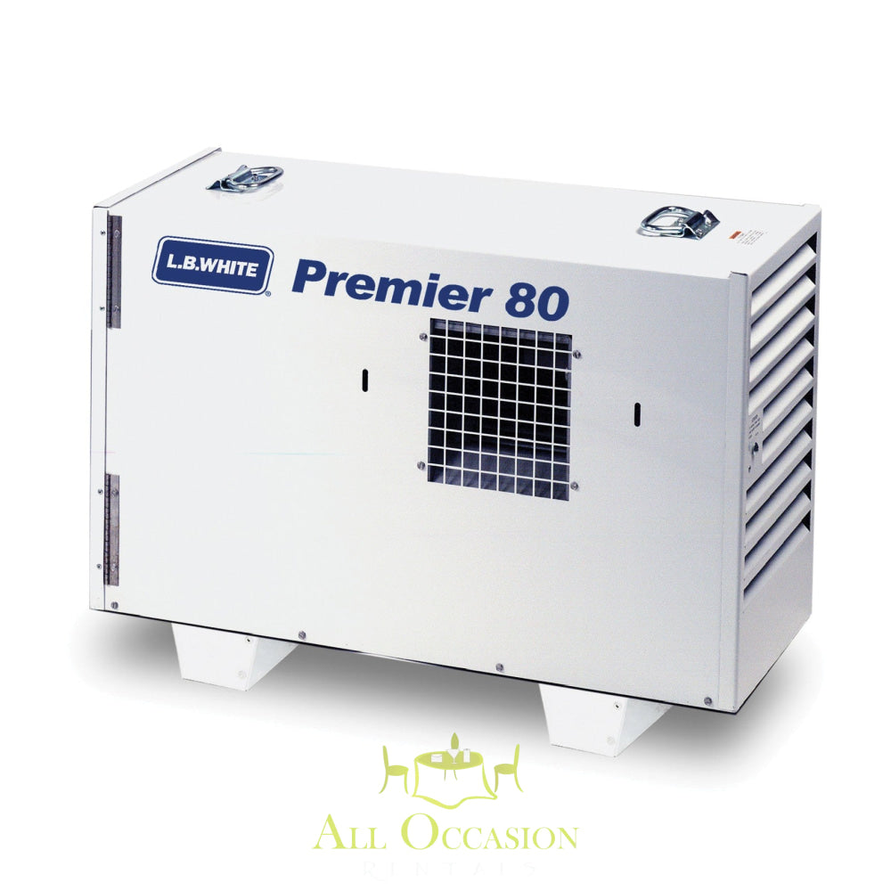 80,000 BTU tent heater for rent—perfect for indoor and outdoor events in Corona and Inland Empire.