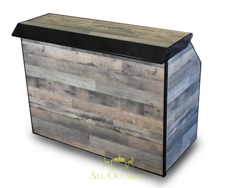 Rustic professional portable bar.