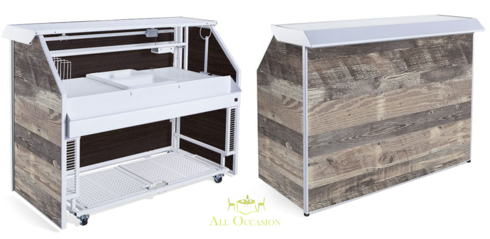 Rustic professional portable bar.