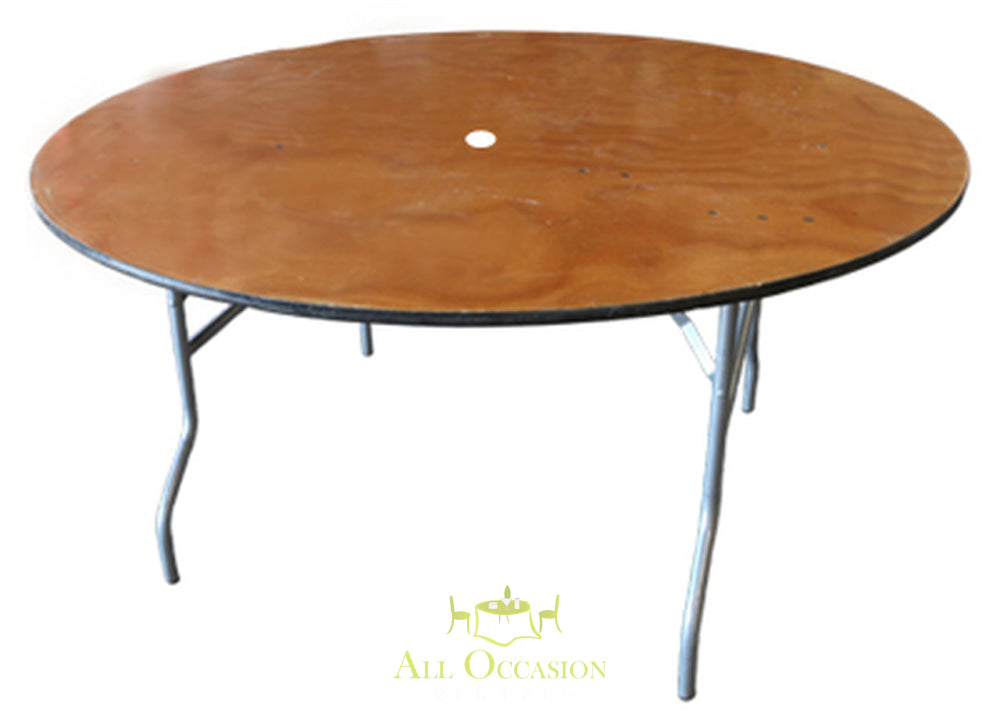 TABLE 60 inch Round with Umbrella Hole.