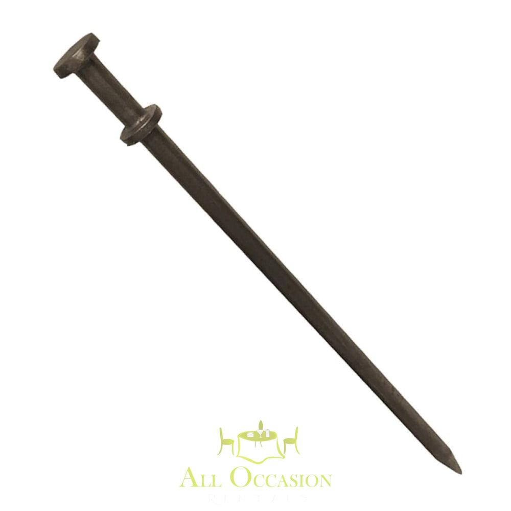 Tent stake.