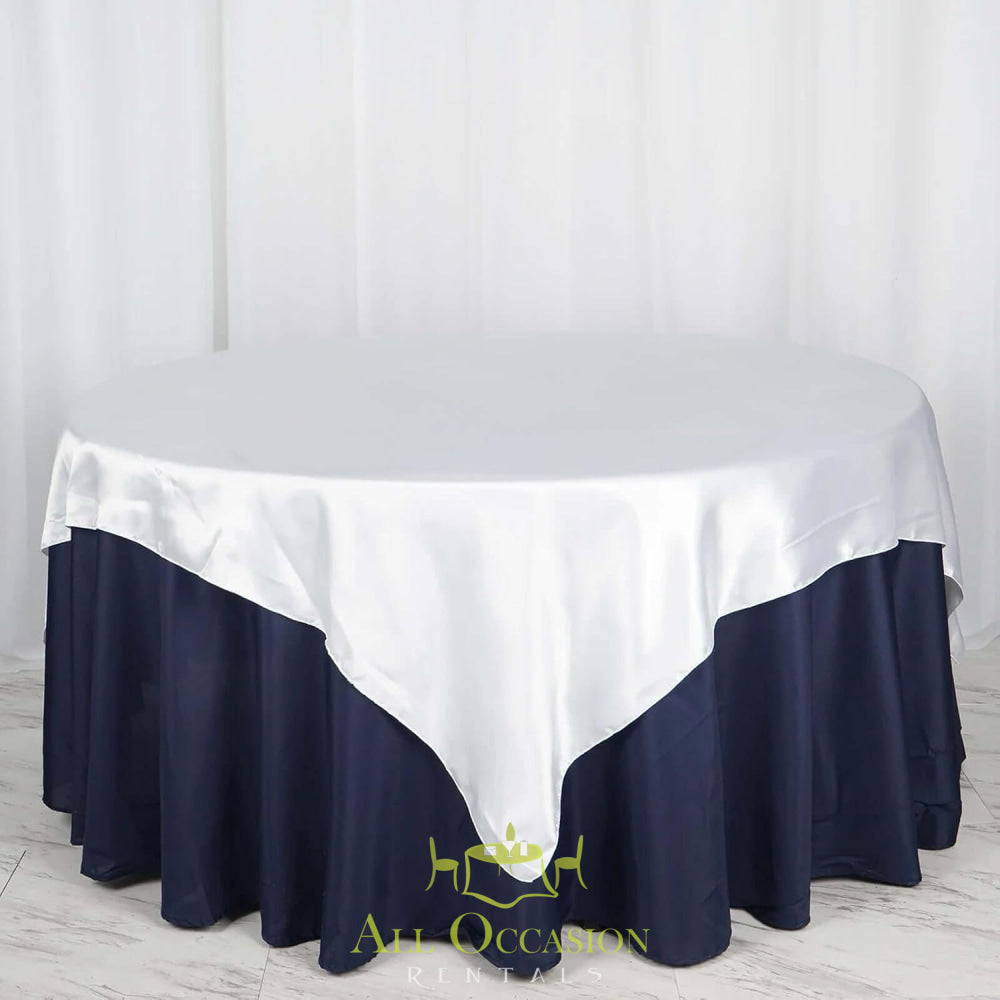 72" x 72" Square Overlay Tablecloth | All Occasion Rentals
