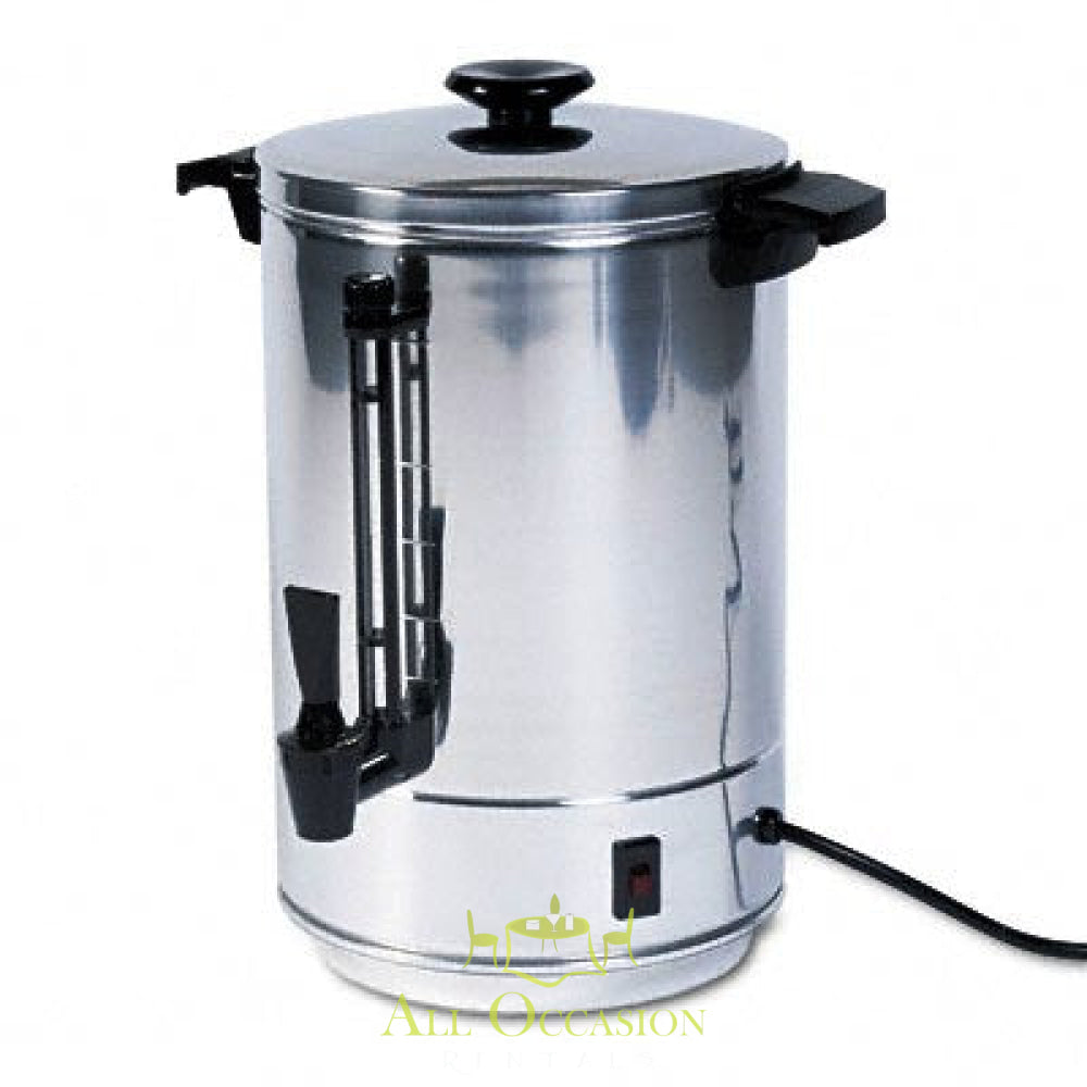 Coffee Maker 100 Cup for events, ideal for Corona party rentals and large gatherings in Inland Empire.