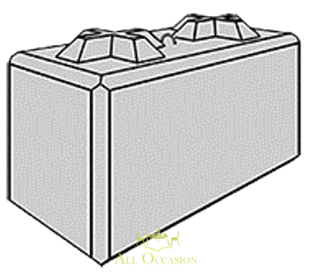 Tent concrete weight.