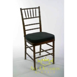 Chiavari Chair  Mahogany with Black Cushion