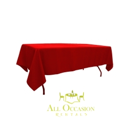 10 ft banquet table linen Red