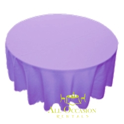 120 inch Round Polyester Tablecloth Lavender